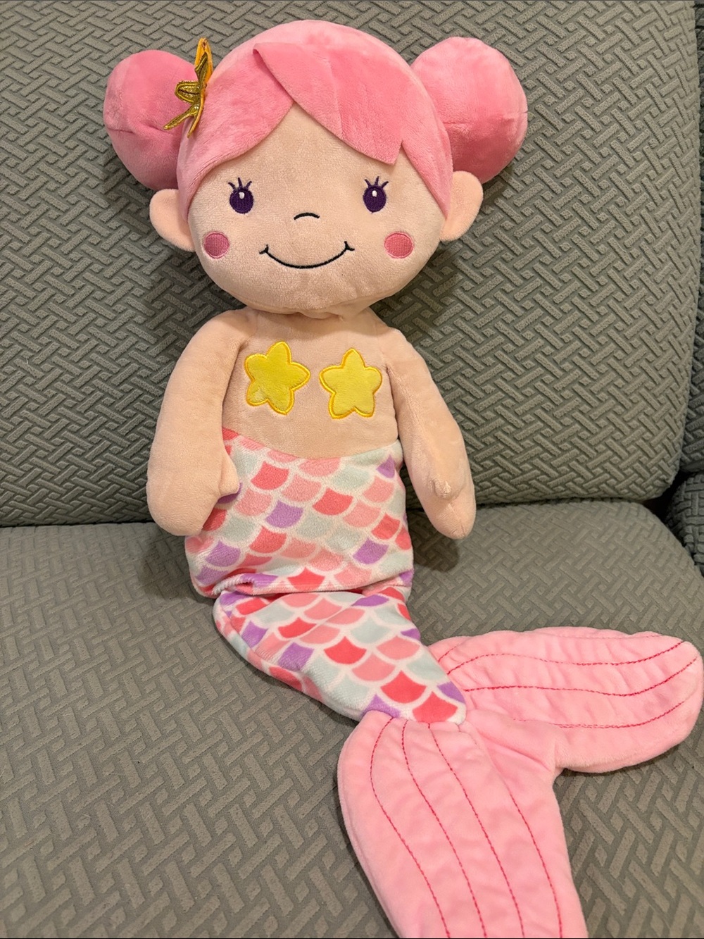 EUC Mermaid stuffy - Pink & Pastel Multicolor